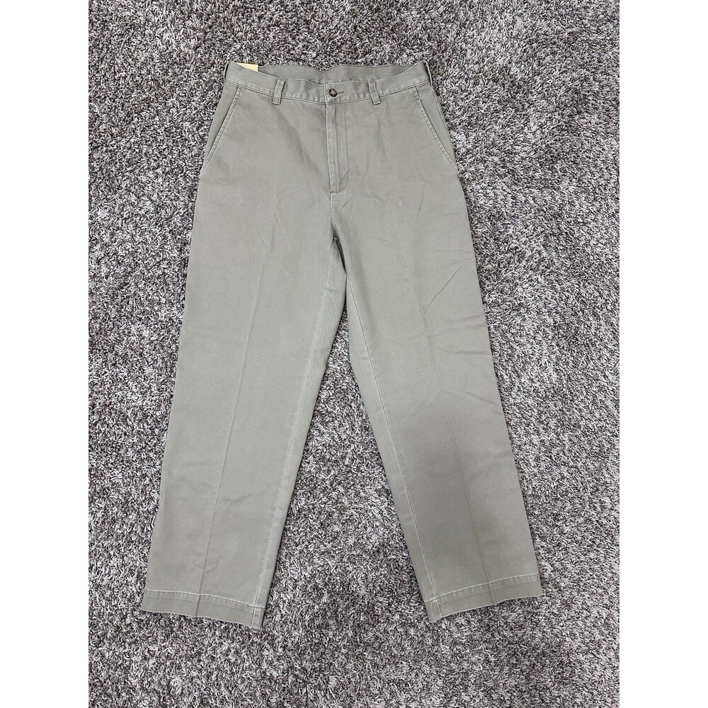 Jos. A. Bank Men’s Beige Chino Pants Cotton Twill Flat Front 32W Classic